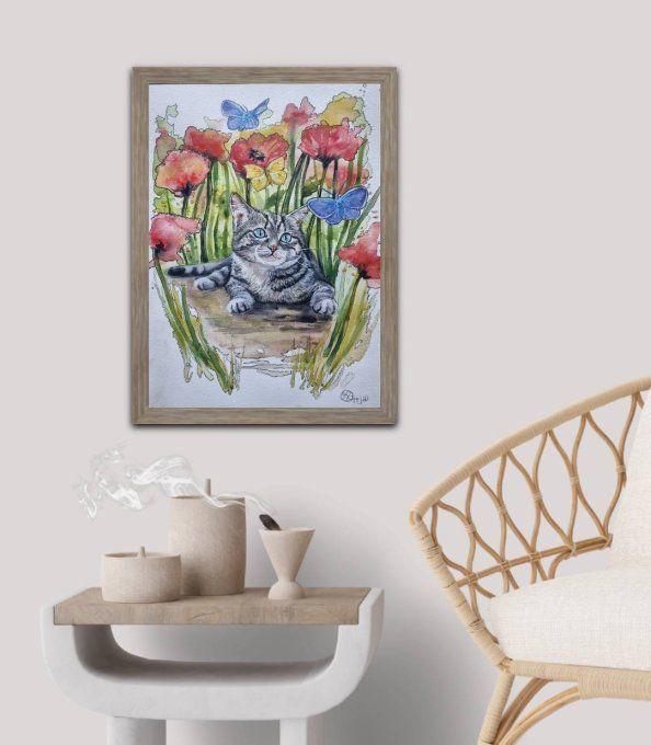 Oeuvre Originale - Jardin Chatoyant