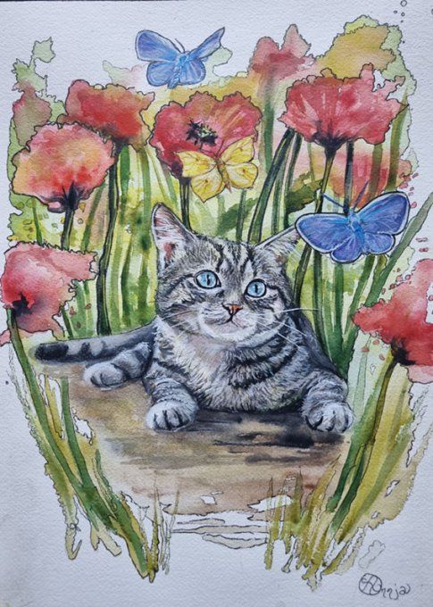 Oeuvre Originale - Jardin Chatoyant